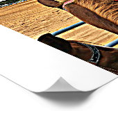 Cowgirl Barrel Racer Motivatie Quote Poster (Hoek)