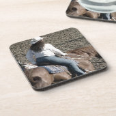 Cowgirl Bier Onderzetter (Linkerzijde)