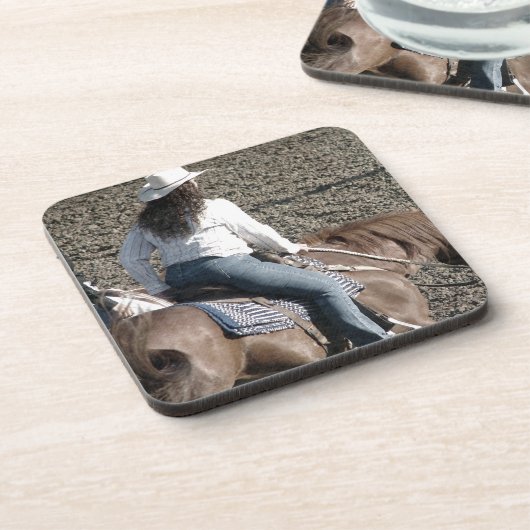 Cowgirl Bier Onderzetter (Linkerzijde)