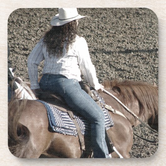 Cowgirl Bier Onderzetter (Voorkant)