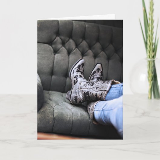 COWGIRL BIRTHDAY-KAART KAART (Voorkant)