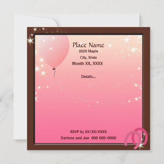 Cowgirl Birthday Party Boot Scottin Custom Kaart (Achterkant)