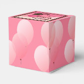 Cowgirl Birthday Party Hot Pink Favor Box Bedankdoosjes (Achterkant)