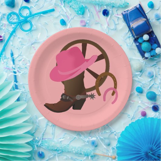 Cowgirl Birthday Party Papieren Bordje (Feest)