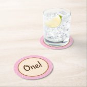 Cowgirl Birthday Party Ronde Kartonnen Onderzetter (Insitu)