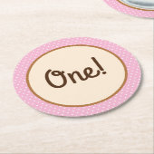 Cowgirl Birthday Party Ronde Kartonnen Onderzetter (Gebogen)