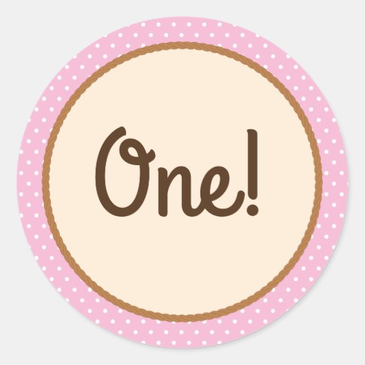Cowgirl Birthday Party Ronde Sticker (Voorkant)