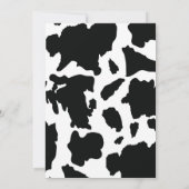 Cowgirl Birthday Uitnodiging / Western / Glitter (Achterkant)