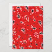 Cowgirl Birthday Uitnodiging / Western / Glitter (Achterkant)