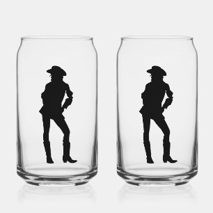 Cowgirl Blikvorm Glas