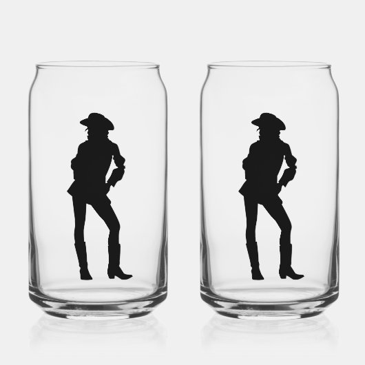 Cowgirl Blikvorm Glas (Voorkant)