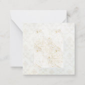 Cowgirl bloesem Art Deco Notitiekaartje (Achterkant)