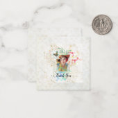 Cowgirl bloesem Art Deco Notitiekaartje (Voorkant / Achterkant in situ)