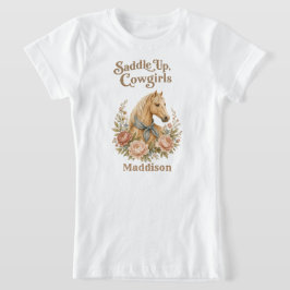 Cowgirl Blue Verjaardag T-shirt