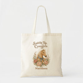 Cowgirl Blue Verjaardag Tote Bag