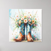 Cowgirl Boeket Canvas Print | muurkunst (Voorkant)