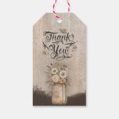 Cowgirl Boho Floral Western script Cadeaulabel (Achterkant)