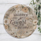 Cowgirl Boho Floral Western script Papieren Bordje