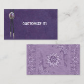 Cowgirl Bolo Stropdas  Leather Visitekaartje (Voorkant / Achterkant)