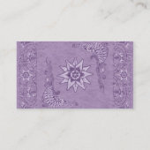 Cowgirl Bolo Stropdas  Leather Visitekaartje (Achterkant)