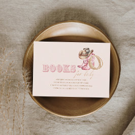  Cowgirl  Book for Baby Girl Shower  Informatiekaartje