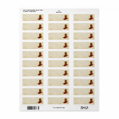 Cowgirl Boot Adres Label (Full Sheet)