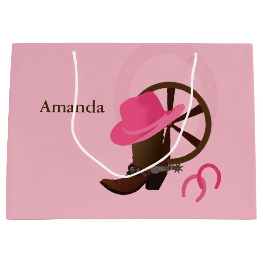Cowgirl Boot Design LGB Large Cadeautasje (Voorkant)