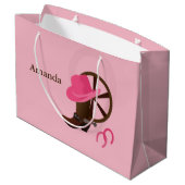 Cowgirl Boot Design LGB Large Cadeautasje (Achterkant Gekanteld)