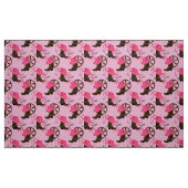 Cowgirl Boot Scootin Design Roze Stof (Fat Quarter)