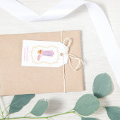 Cowgirl Boot Western Verjaardag Cadeaulabel