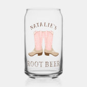 Cowgirl Boot | wortelbier Blikvorm Glas (Voorkant)