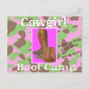 Cowgirl bootcamp briefkaart