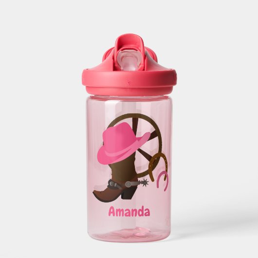 Cowgirl Boots aangepast Waterfles (Voorkant)