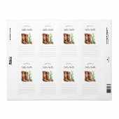 Cowgirl Boots cactus eigendom van Etiket (Full Sheet)
