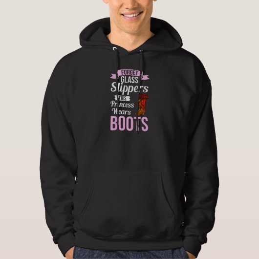 Cowgirl Boots citeert partijpaard Hoodie (Voorkant)