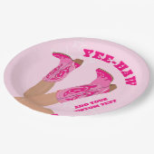 Cowgirl Boots Custom Personalized Papieren Bordje (Gekanteld)