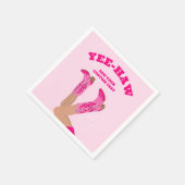 Cowgirl Boots Custom Personalized Servet (Hoek)