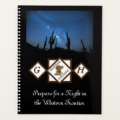 Cowgirl Boots en Cowboy Pet Monogram Foto Planner (Voorkant)