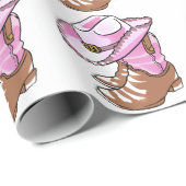 Cowgirl Boots en Pet Cadeaupapier (Rol Hoek)