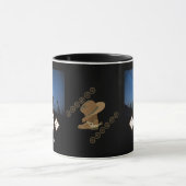 Cowgirl Boots en Pet Selfie-foto naam Mok (Midden)