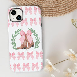 Cowgirl Boots Laurel Krans en Roze Bogen Case-Mate iPhone 14 Plus Hoesje