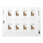 Cowgirl Boots orange floral cactus property of  Etiket (Full Sheet)