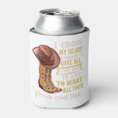 Cowgirl Boots & Pet I Cross My Heart Western Count Blikjeskoeler (Blikje Voorkant)