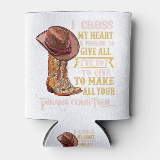 Cowgirl Boots & Pet I Cross My Heart Western Count Blikjeskoeler (Voorkant)