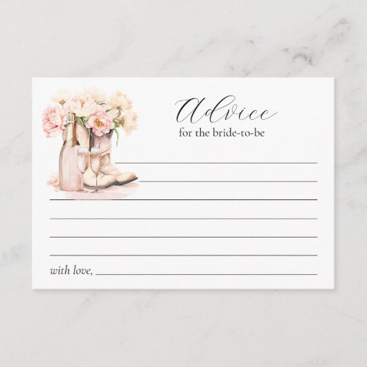 Cowgirl Boots Vrijgezellenfeest bruid-to-be Advies (Voorkant)