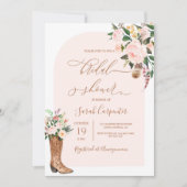 Cowgirl Boots Vrijgezellenfeest Kaart (Voorkant)