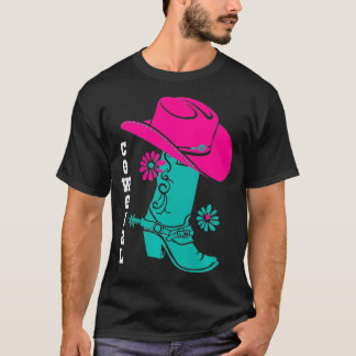 Cowgirl Boots Westerne Rodeo Cowboy Cowboy T-shirt