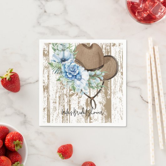 cowgirl bridal shower  servet (Insitu)
