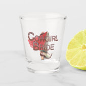 Cowgirl Bride, Bachelorette Party Shot Glas (Voorkant)