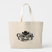 Cowgirl Bride Grote Tote Bag (Achterkant)